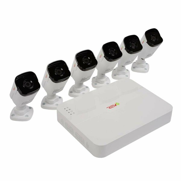 Revo America Ultra HD Audio Capable 8 Channel Surveillance System with 6 4MP Cameras RU82B6GA-2T